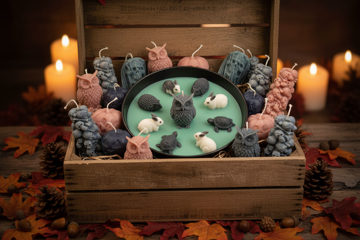 Herbstkerzenbox Waldtiere